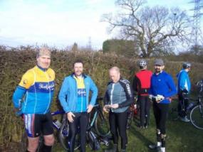 Wheelers at the start of an Ugley Audax Wheelers at the start of an Ugley Audax